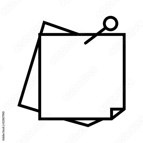 Vector Sticky Note Icon vector