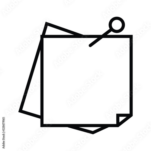 Vector Sticky Note Icon vector
