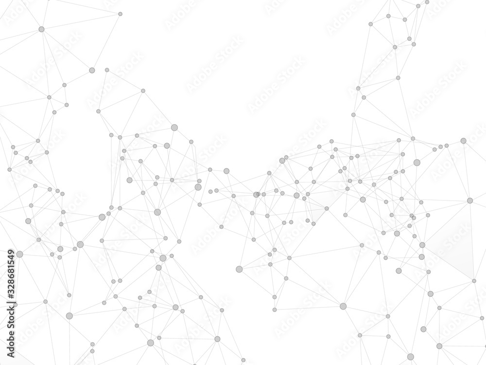 Gometric plexus structure cybernetic concept.
