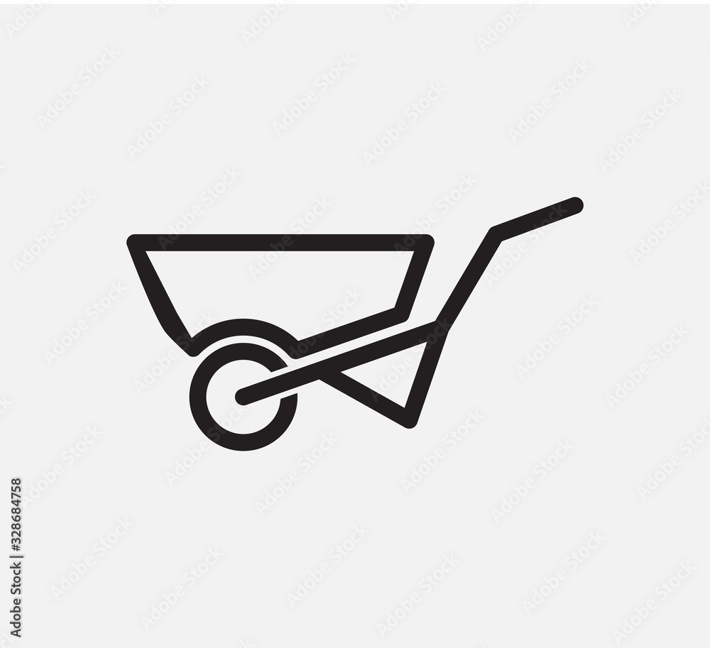 sand train icon vector logo design template