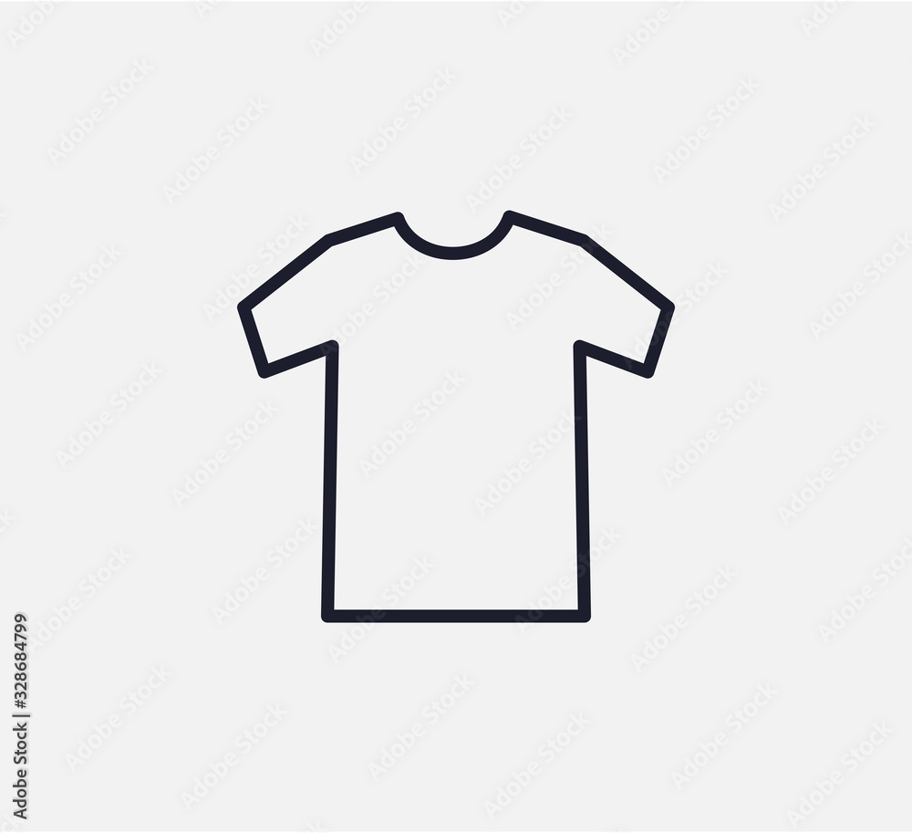 Shirt icon vector logo design template