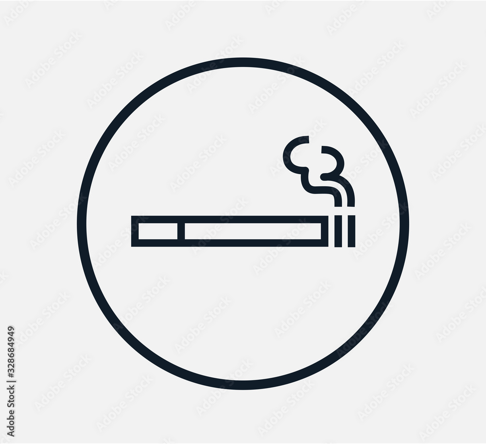 Smoke icon vector logo flat style Smoke icon vector logo flat style