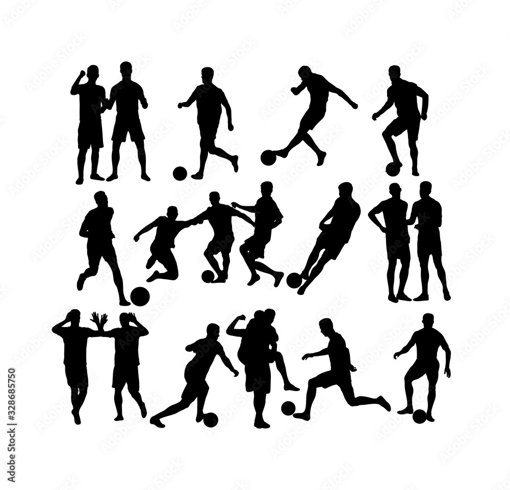 Football Silhouettes, art vector design