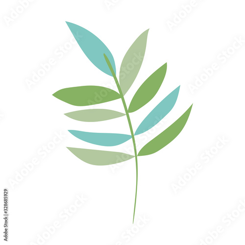 greenery branch leaves foliage ecology botanical icon