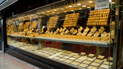 Photography ERZURUM, TURKEY - 02 MARCH, 2020 :  Erzurum jewelers bazaar