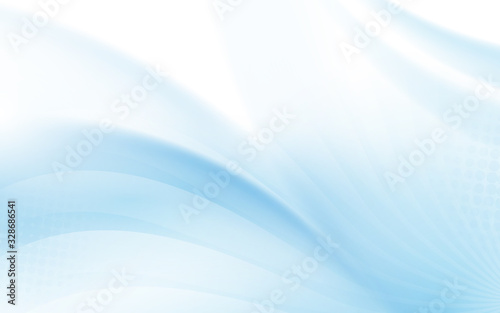 Abstract blue wavy with blurred light curved lines background