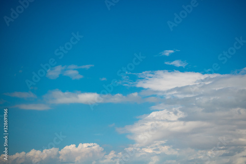Blue sky with clouds for background and wallpaper   copy space