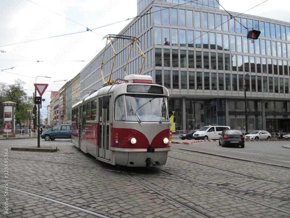 Prague tram Tatra T3R.PLF