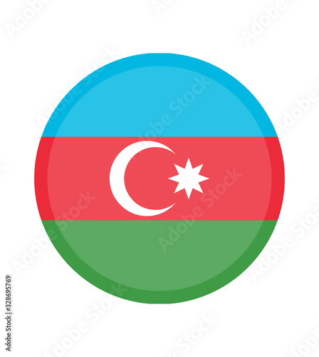 Free Download National Azerbaijan flag, official colors and proportion correctly. National Azerbaijan flag. Vector illustration. EPS10. Azerbaijan flag vector icon, simple, flat design for web or mobile app. - GFXLoad