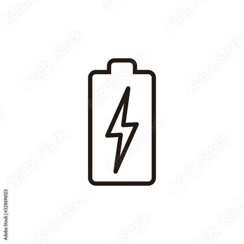 battery icon isolated on white background. Battery vector icon