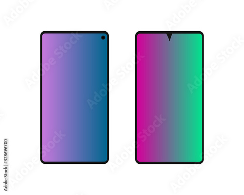 Free Download vector illustration smart phone mock up - GFXLoad