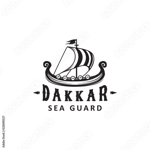 viking labels, emblems and logo