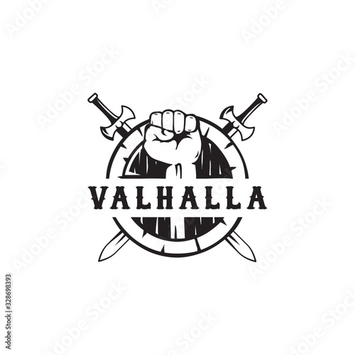viking labels, emblems and logo