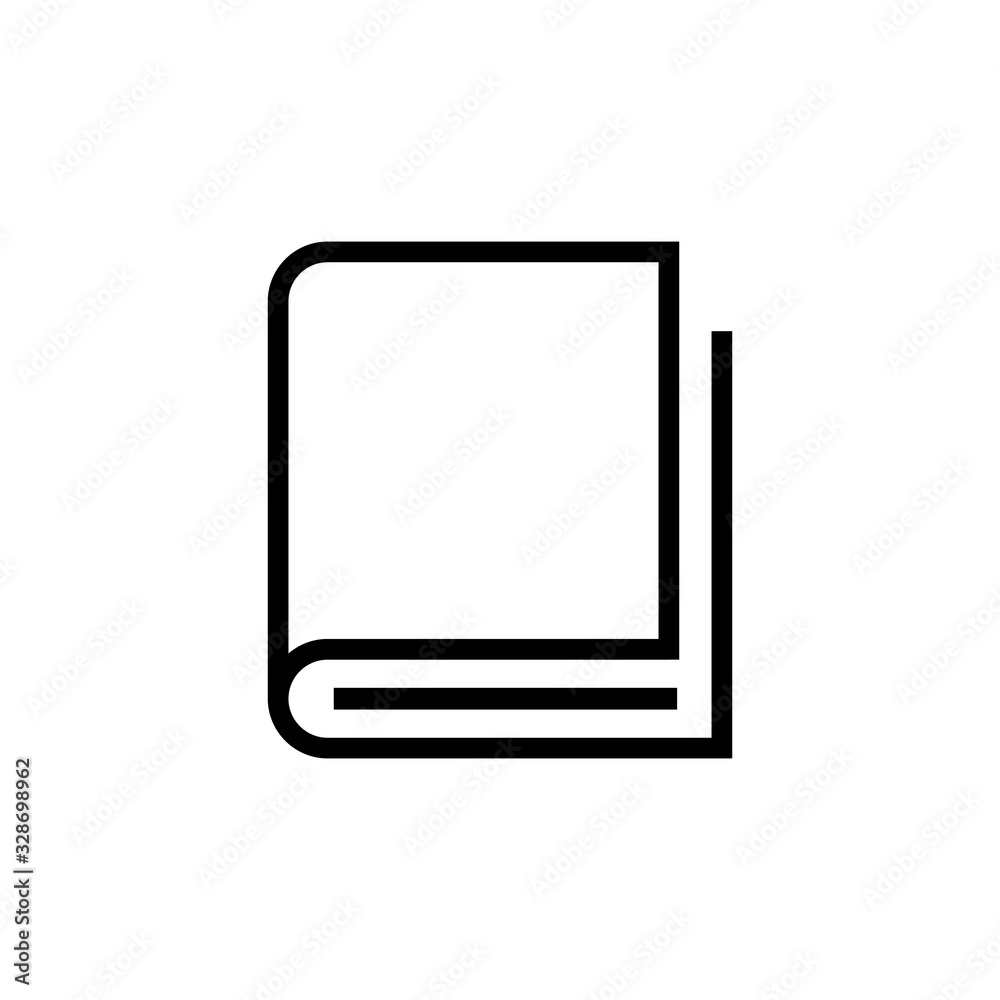 Book icon isolated on white background. Book vector icon Book icon isolated on white background. Book vector icon