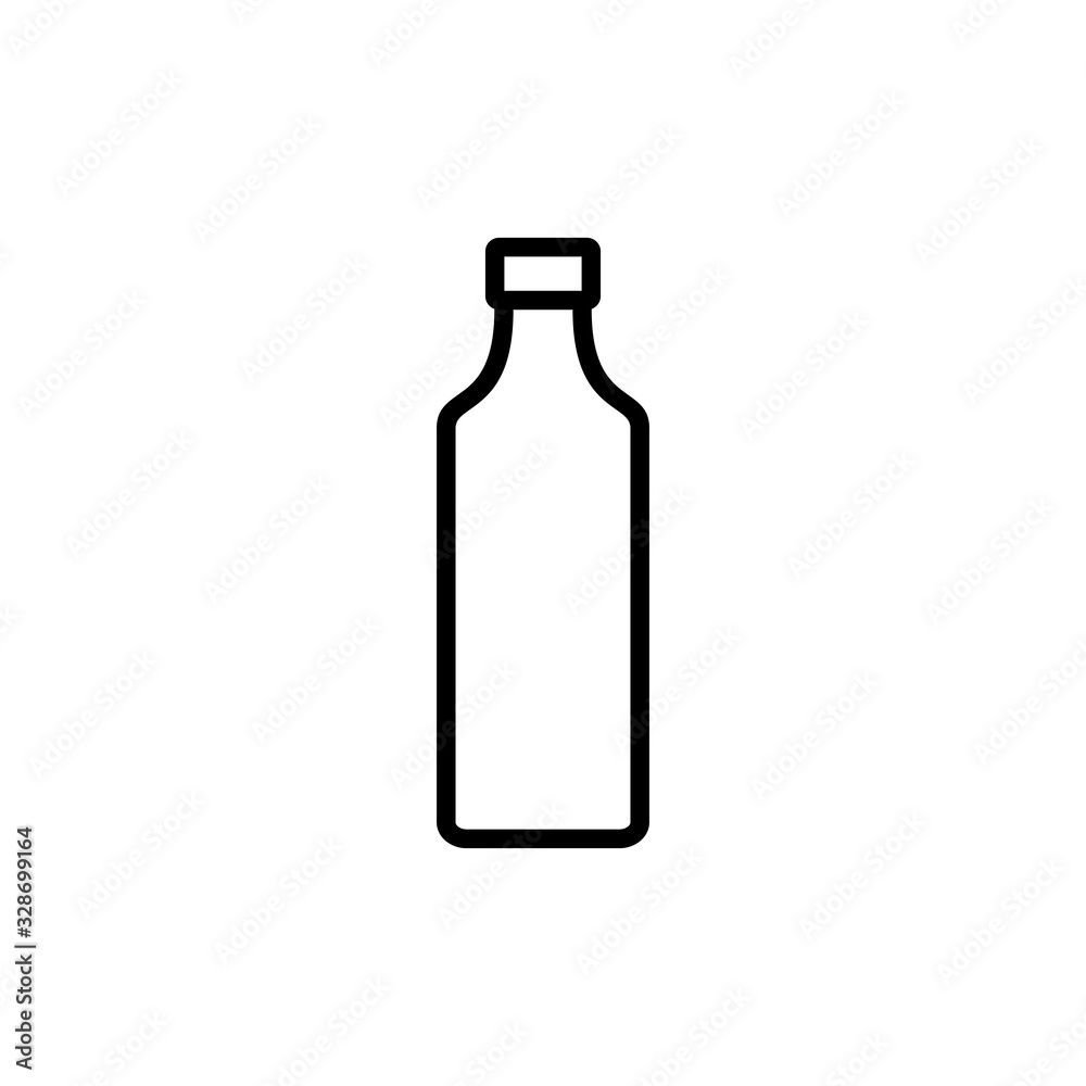 Bottle icon isolated on white background. Bottle icon in trendy flat design Bottle icon isolated on white background. Bottle icon in trendy flat design