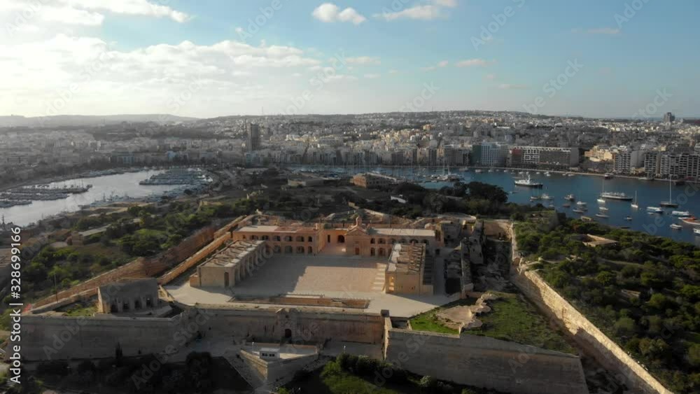 Old fort from a drone Old fort from a drone