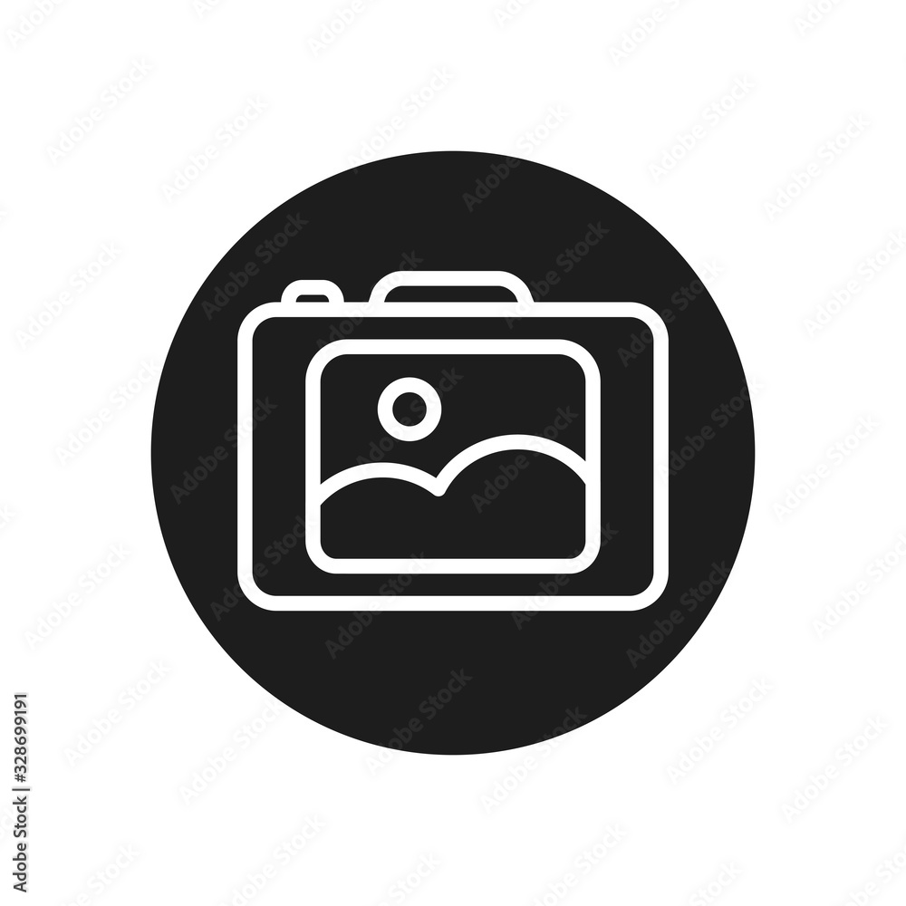 camera device line block style icon vector design camera device line block style icon vector design