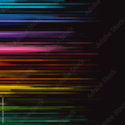 Abstract pixel background. Pixel art texture. 8 bit. Noise, glitch, error, video game, damage, gradient.