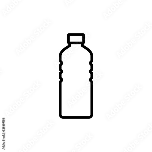Bottle icon isolated on white background. Bottle icon in trendy flat design