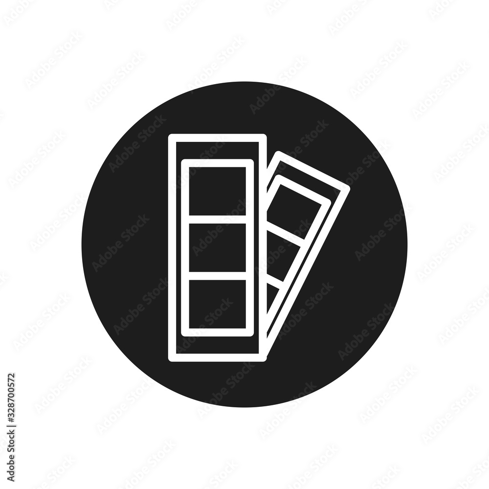camera strip line block style icon vector design