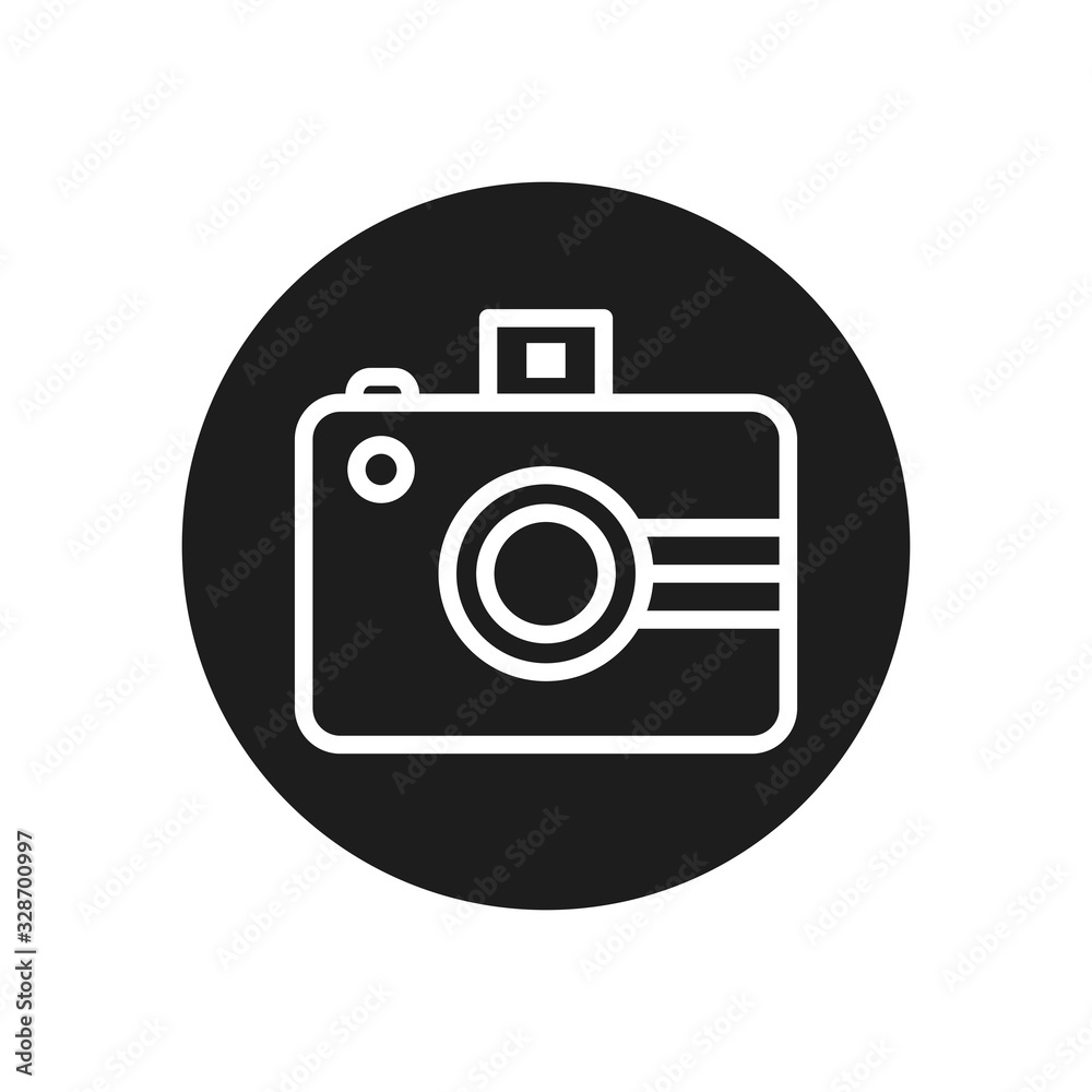 camera device line block style icon vector design camera device line block style icon vector design
