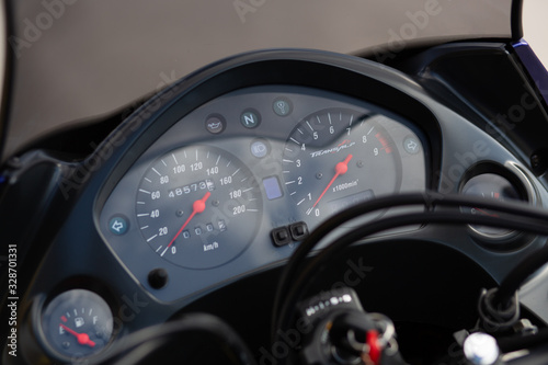 dashboard of a motorcycle