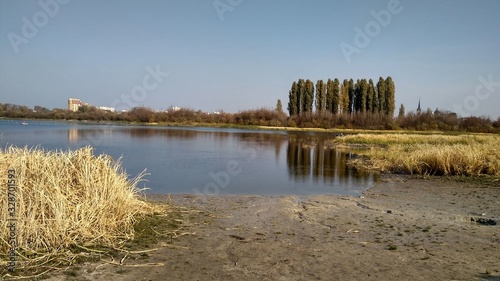 landscape with lake and sky