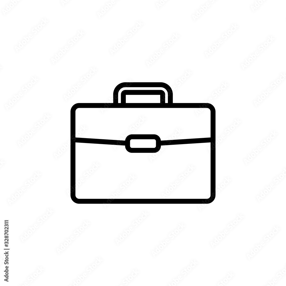 Briefcase icon isolated on white background. Briefcase vector icon Briefcase icon isolated on white background. Briefcase vector icon