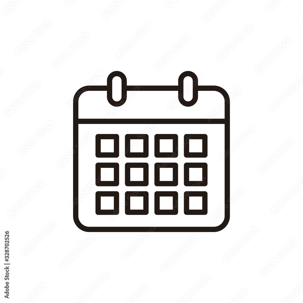 calendar icon isolated on white background. Calender symbol. Calendar vector icon. Deadline. Date. Time calendar icon isolated on white background. Calender symbol. Calendar vector icon. Deadline. Date. Time