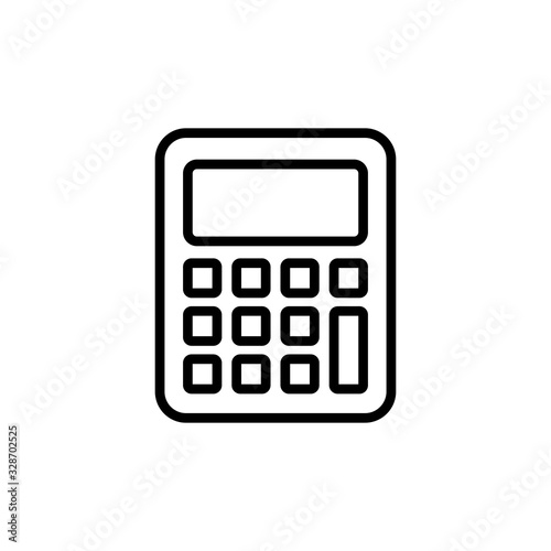 Calculator icon isolated on white background. Calculator vector icon