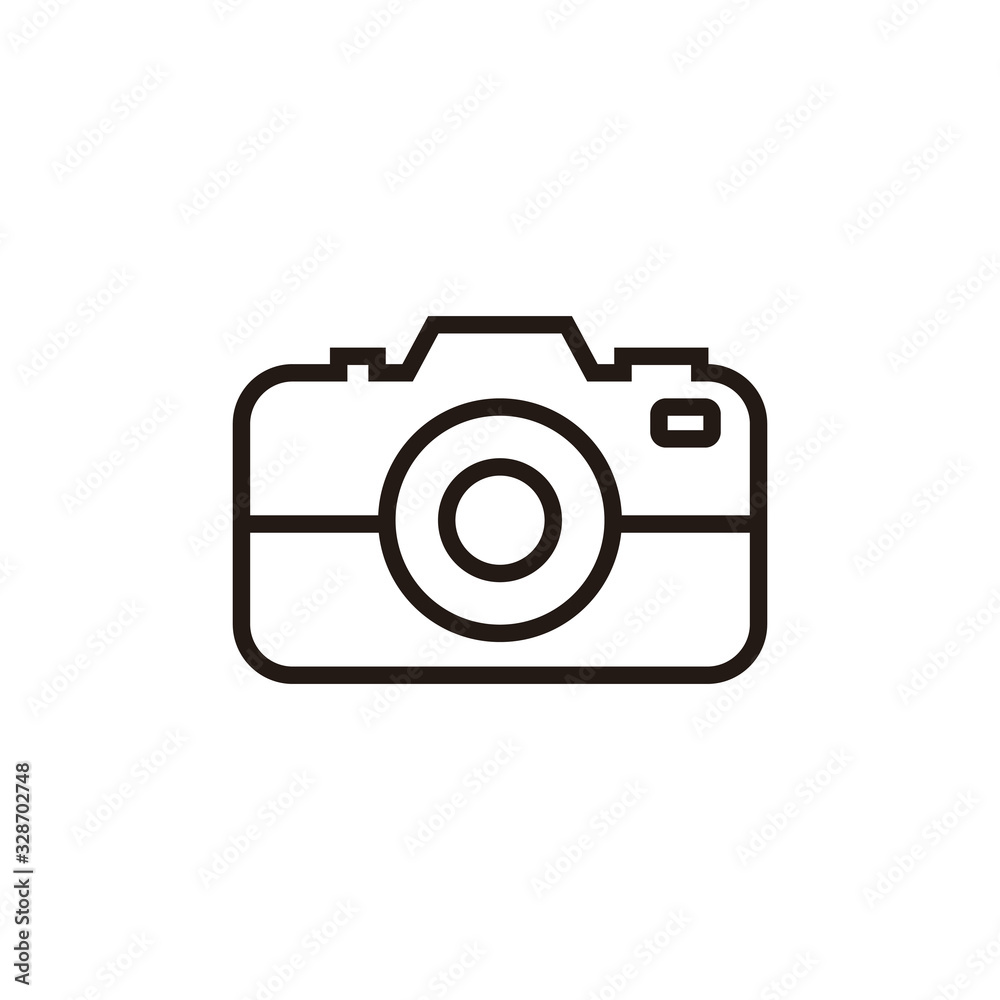 Camera Icon isolated on white background. Camera symbol. Camera vector icon Camera Icon isolated on white background. Camera symbol. Camera vector icon