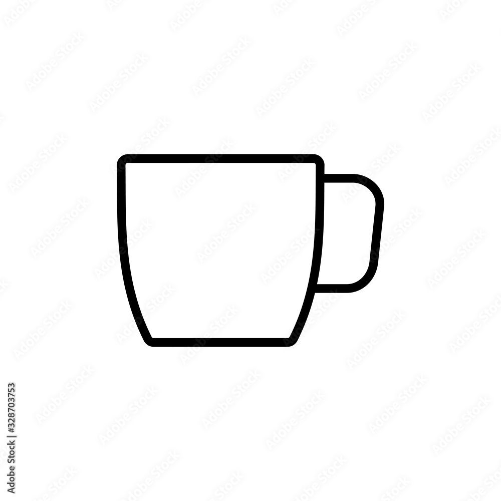 Cup of coffee icon isolated on white background. Coffee cup icon. Coffee vector icon. Tea Cup of coffee icon isolated on white background. Coffee cup icon. Coffee vector icon. Tea