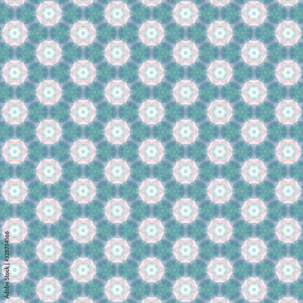 Abstract melting seamless colorful kaleidoscopic pattern for design and background