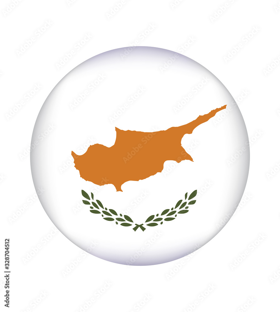 National Cyprus flag, official colors and proportion correctly. National Cyprus flag. Vector illustration. EPS10. Cyprus flag vector icon, simple, flat design for web or mobile app.
