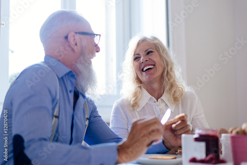 Senior couple lifestyle moments at home