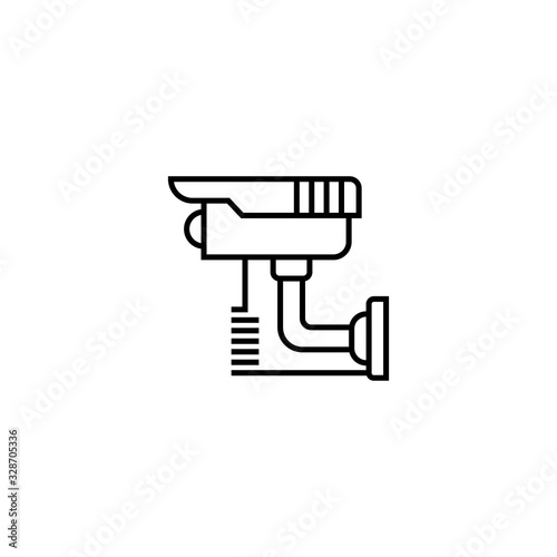 Fixed CCTV  Security Camera Icon Vector. Trendy Flat style for graphic design  Web site  UI. EPS10. - Vector illustration