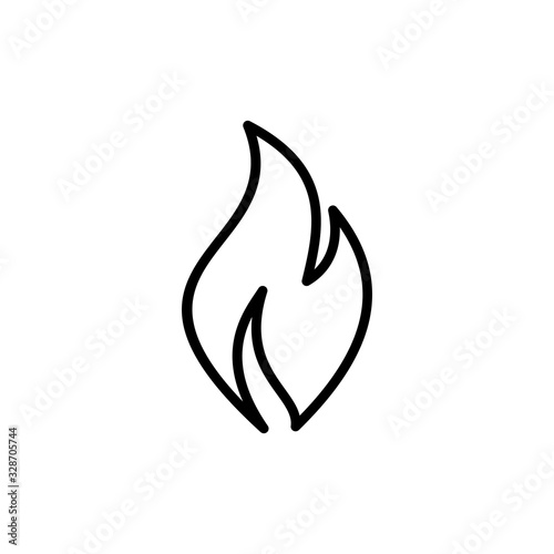Fire icon vector. Fire flame icon template. Fire flames symbol vector sign isolated on white background.