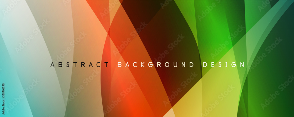 Wave liquid style lines with shadows and light on gradient background Wave liquid style lines with shadows and light on gradient background