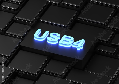 USB4 acronym (Universal Serial Bus v4)