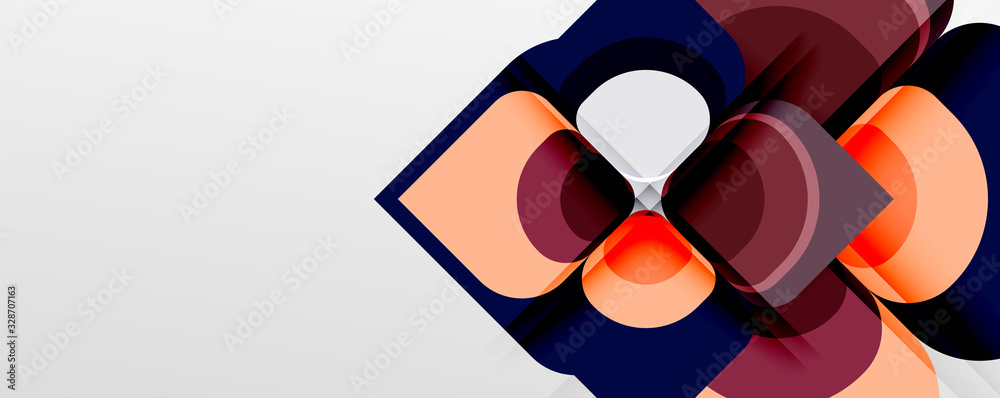 Abstract background - geometric cut paper design flower or square shape composition. Vector Illustration For Wallpaper, Banner, Background, Card, Book Illustration, landing page Abstract background - geometric cut paper design flower or square shape composition. Vector Illustration For Wallpaper, Banner, Background, Card, Book Illustration, landing page