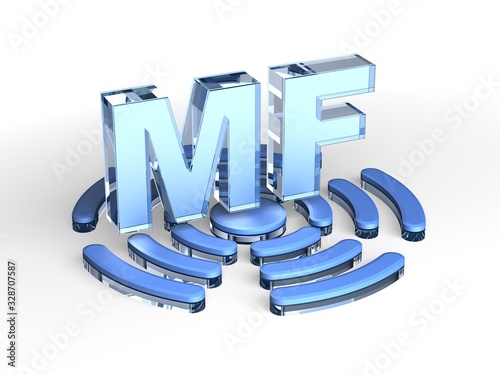 MF acronym (Medium frequency) photo