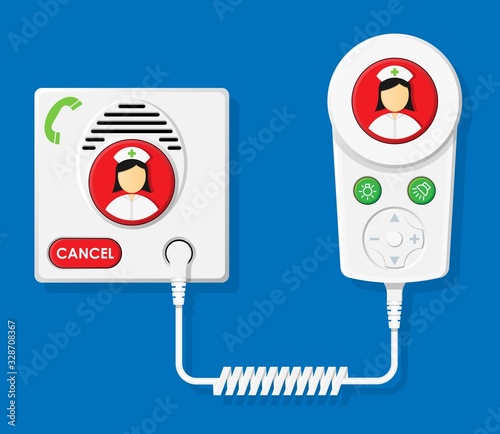 Nurse Call Button in Hospital Clinic Healthcare Medical Electronic Communication Equipment with Nurse or Staff When Needed Help