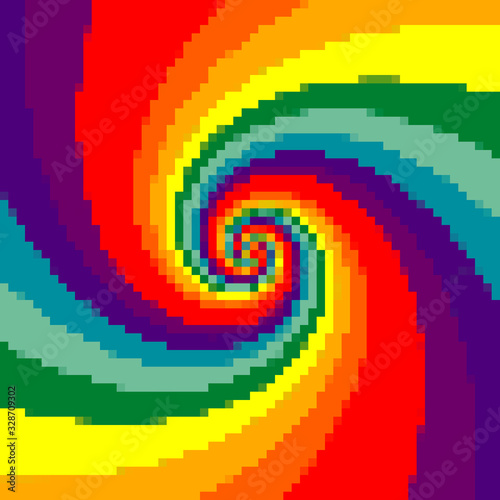 Vector pixel retro futuristic background. Retro Wallpapers. Seamless vector pattern. Pixel art background. 8 bit.