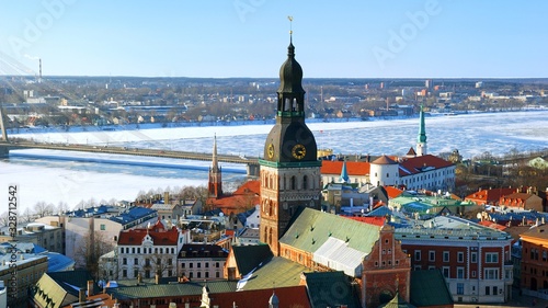 Areal view on Riga, Latvia