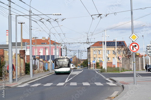 Trolleybus in Plzen, Czech Republic