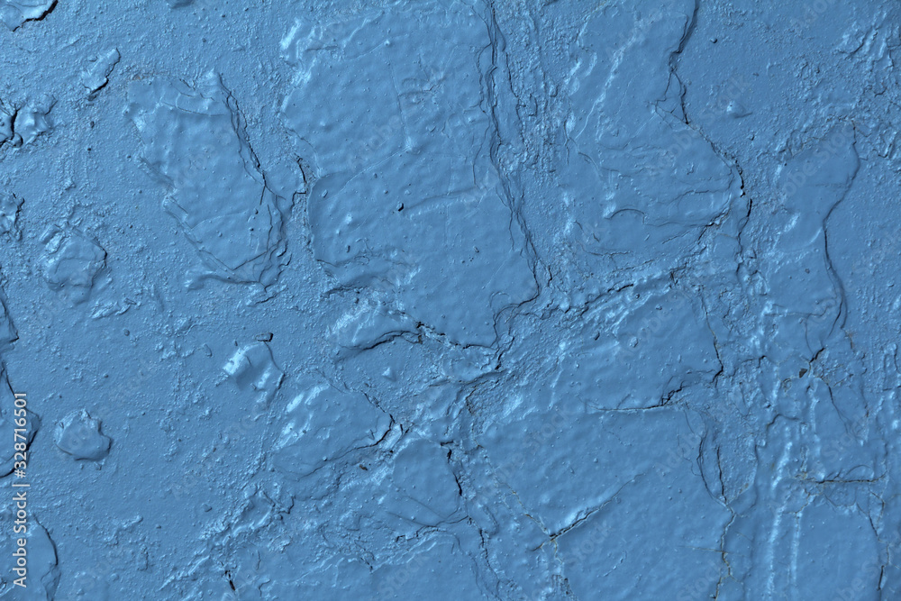 Fototapeta premium blue classic paint on an old wall