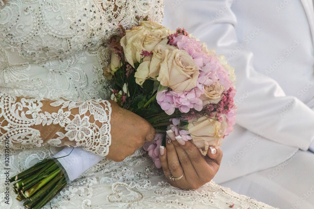 ramo de flores en una boda Stock 写真 | Adobe Stock