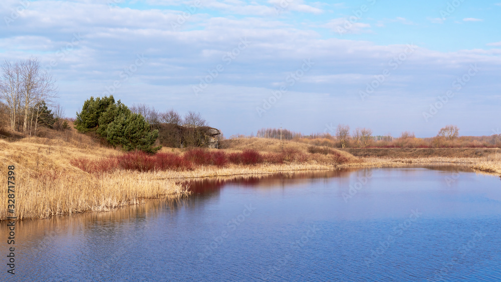 Twierdza Osowiec. Rzeka Biebrza, Podlasie, Polska