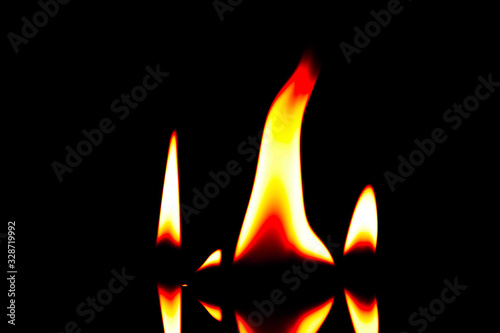 Blurred blaze fire flame background