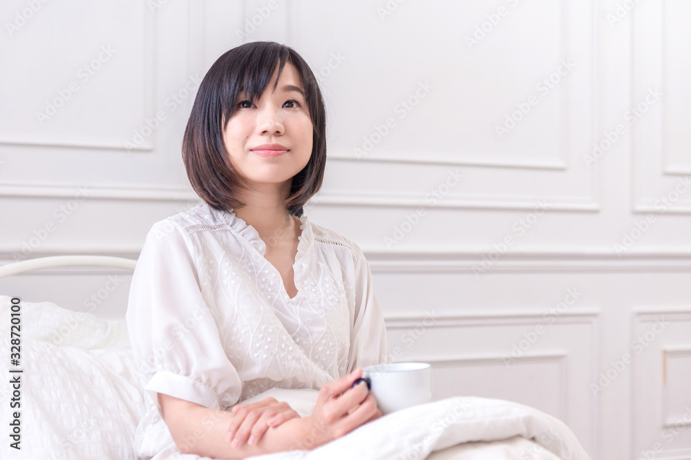 Portrait of beautiful asian young woman sleep lying in bed with head on pillow comfortable and happy with leisure, girl with relax for health and lifestyle concept. Portrait of beautiful asian young woman sleep lying in bed with head on pillow comfortable and happy with leisure, girl with relax for health and lifestyle concept.
